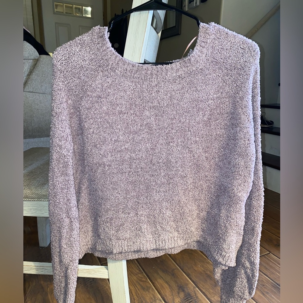 Freshman 1986, Purple fuzzy sweater. Size medium.